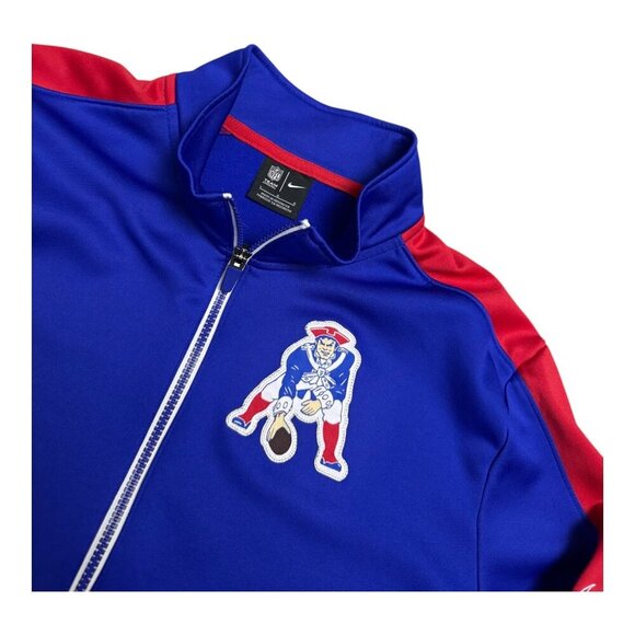 NEW ENGLAND PATRIOTS NFL Boston Casual Full Zip Light Jacket Mens Large - Picture 2 of 5
